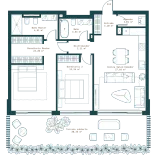 Floorplan of a residence of Horizonte Village project, new development located in Mijas