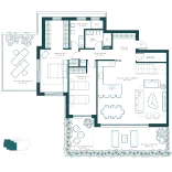 Floorplan of a residence of Horizonte Village project, new development located in Mijas