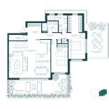 Floorplan of a residence of Horizonte Village project, new development located in Mijas